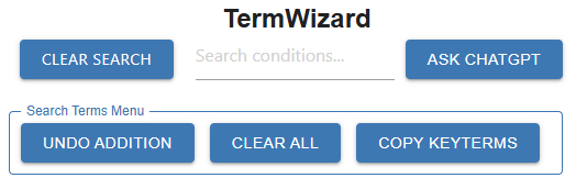 TermWizard Main Menu